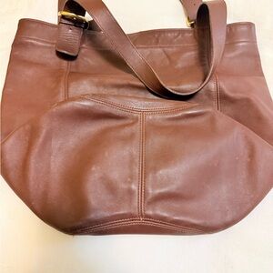 Coach Brown Leather Tote Bag